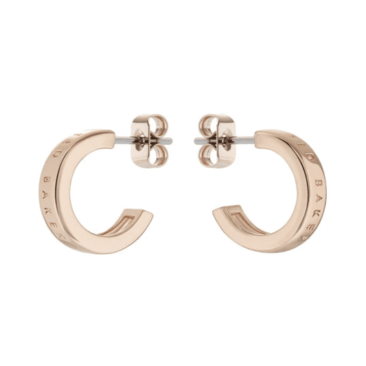 ted baker helanna nano logo hoop earring rose gold tone
