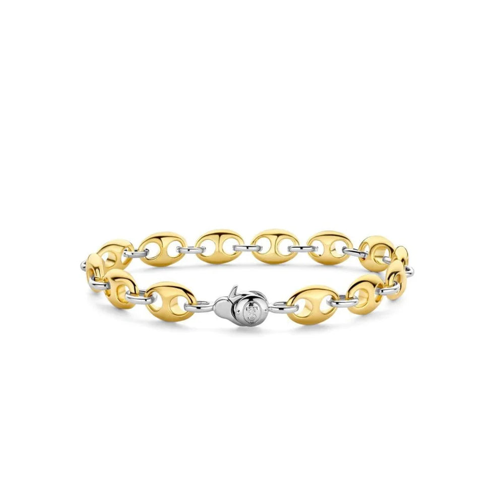 ti sento gold plated link bracelet