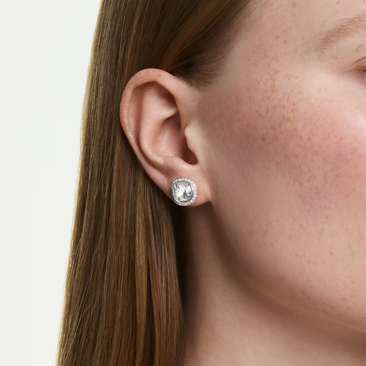 Una Angelic Cushion Cut Swarovski Drop Earrings
