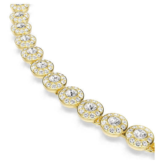 Gold Una Angelic Swarovski Necklace