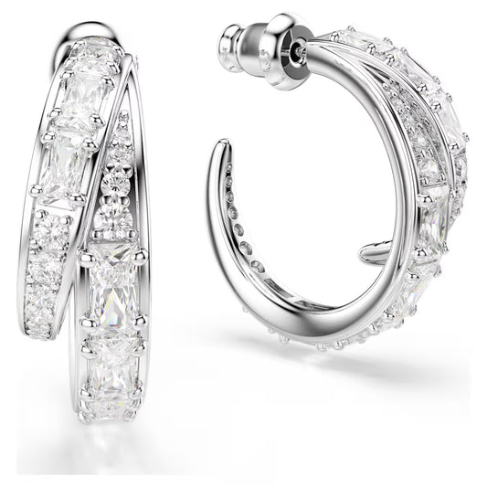 Vienna Mixed Cuts Swarovski Hoop Earring