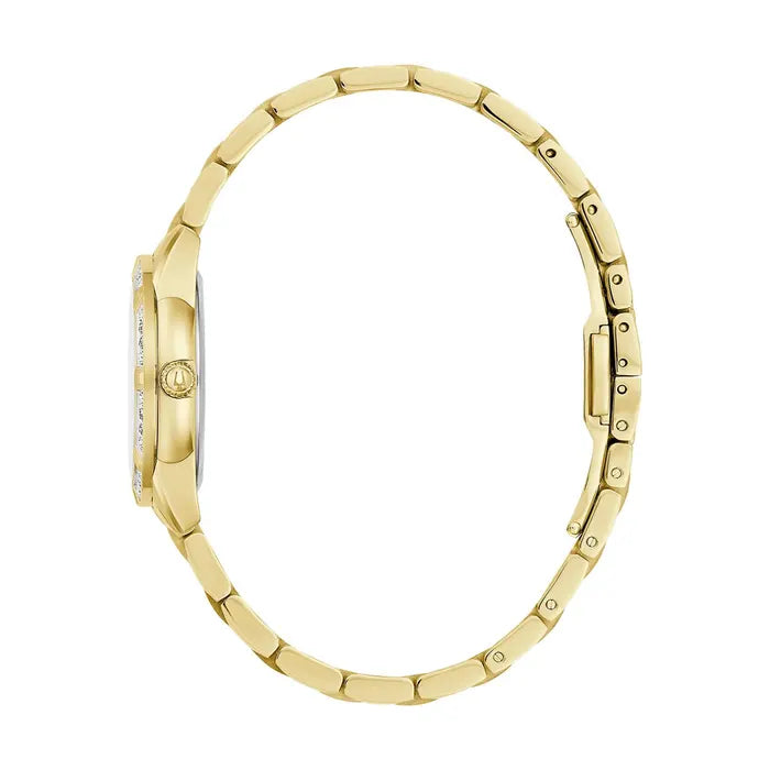 Bulova Sutton Diamond Ladies Gold Stainless Steel Watch