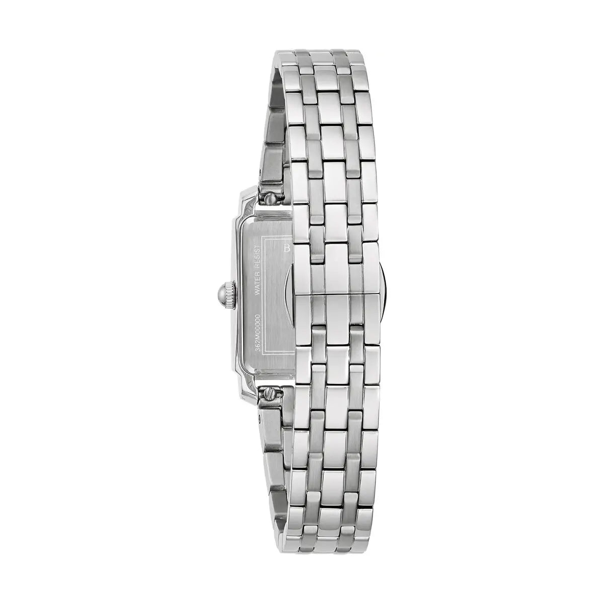 Bulova Sutton Blue Diamond Dot Dial Quartz Ladies Stainless Steel Watch