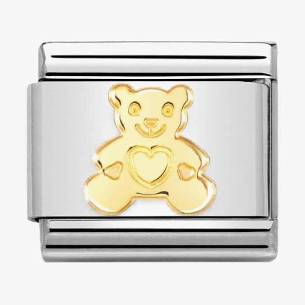 CLASSIC Composable Yellow Gold Bear Heart Tummy Charm