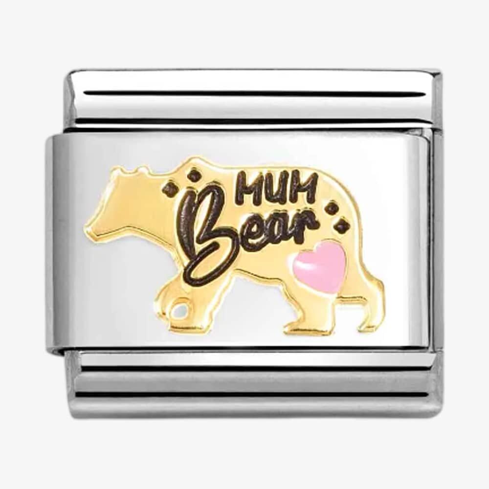 NOMINATION PINK 'MUM BEAR' CHARM