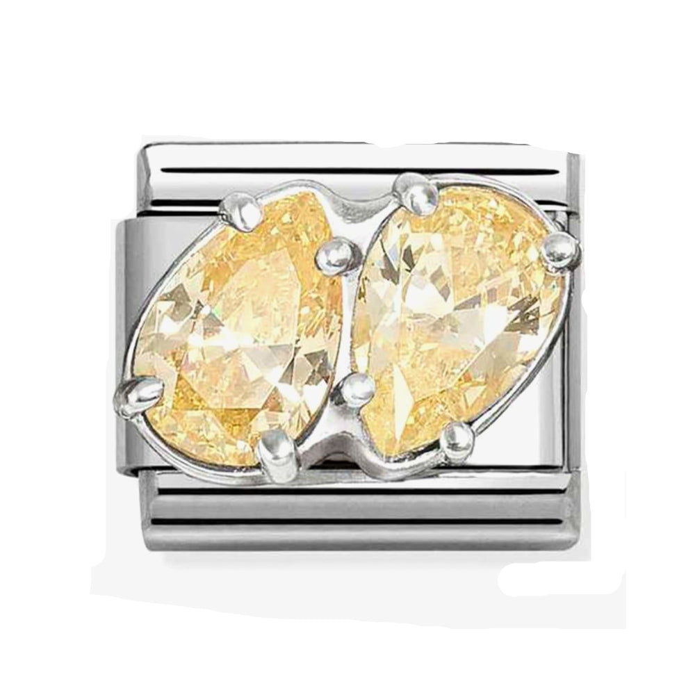 YELLOW DOUBLE DROPS NOMINATION CHARM