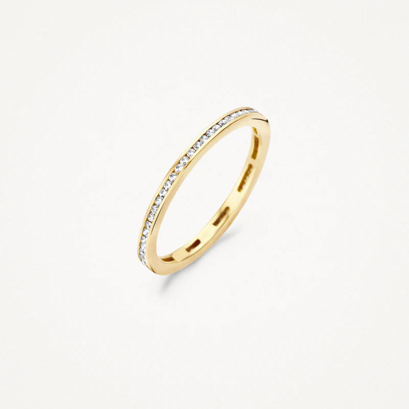 14ct Gold Channel Set Zirconia Eternity Ring