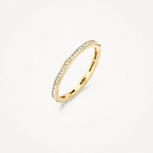 14ct Gold Channel Set Zirconia Eternity Ring