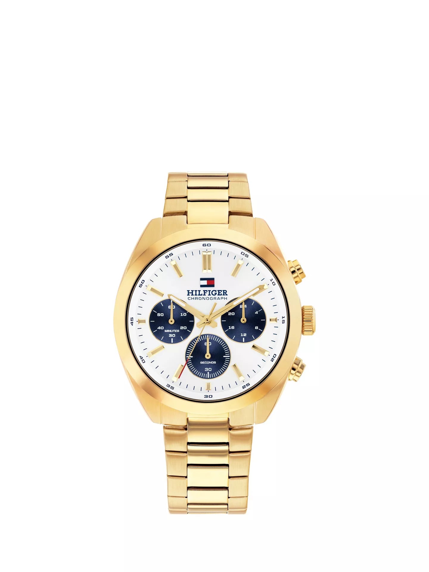 TOMMY HILFIGER CHRONOGRAPH GENTS GOLD STAINLESS STEEL WATCH