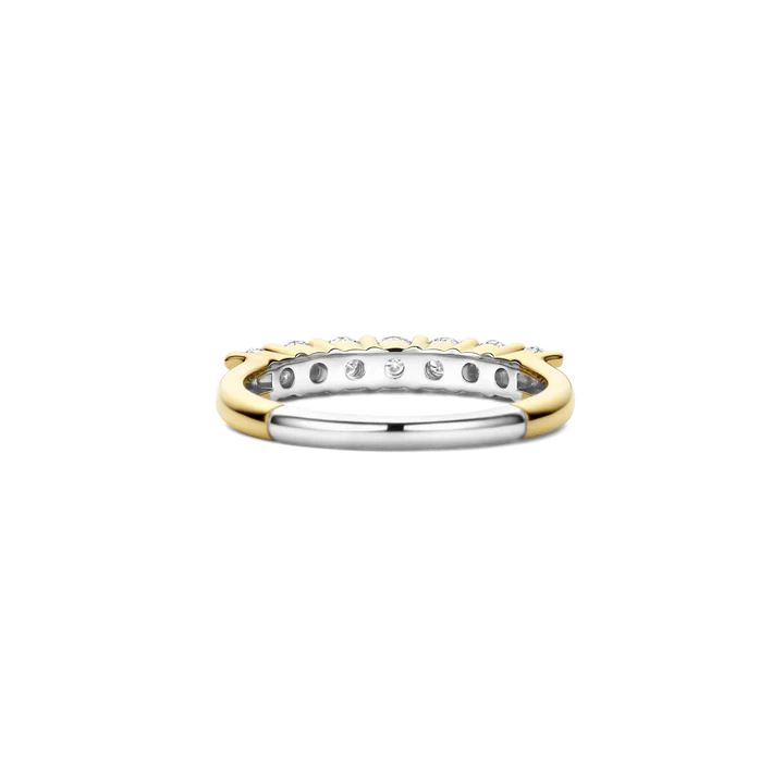 TISENTO GOLD 7 STONE CZ RING