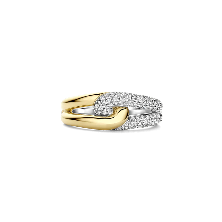 TISENTO CZ INTERLOCKING RING