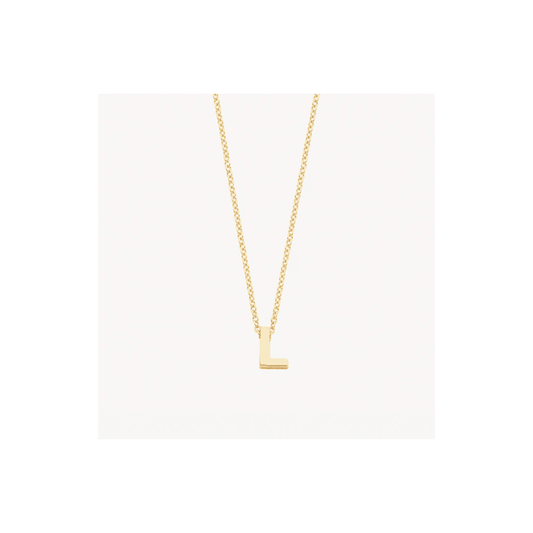14CT L MINI INITIAL PENDANT