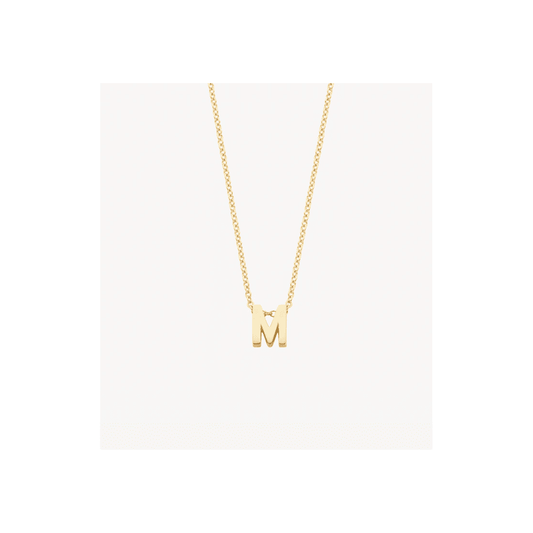 14CT M MINI INITIAL PENDANT