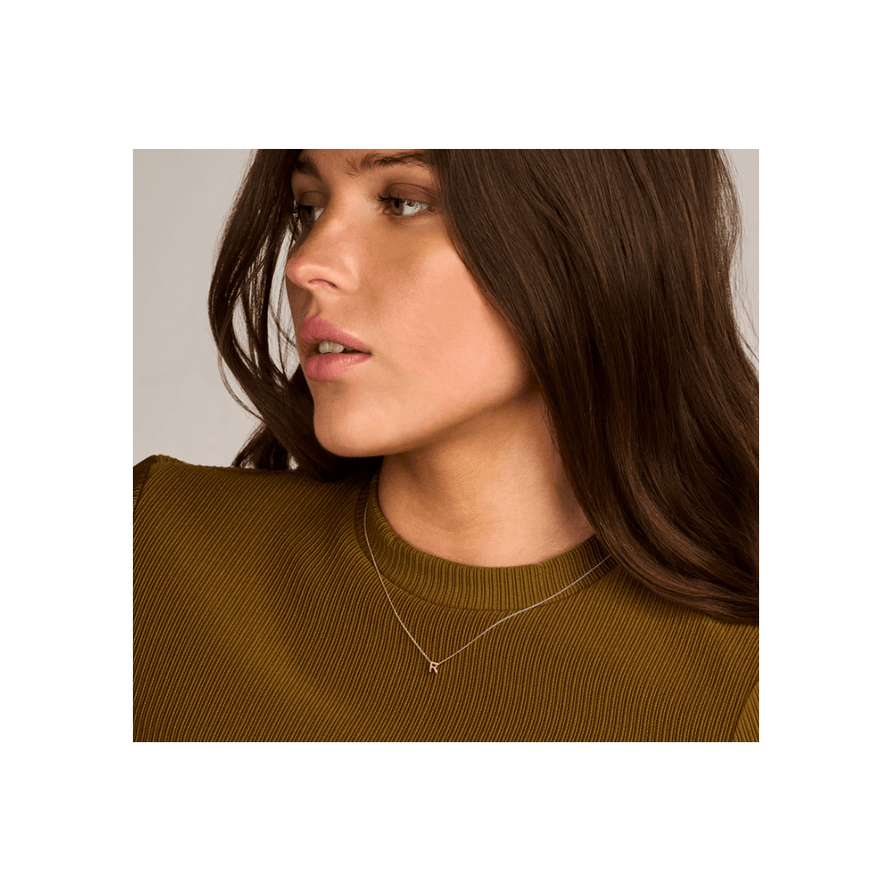 14CT R MINI INITIAL PENDANT