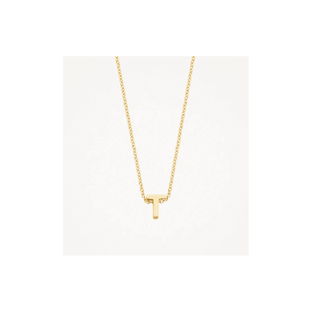14CT T MINI INITIAL PENDANT