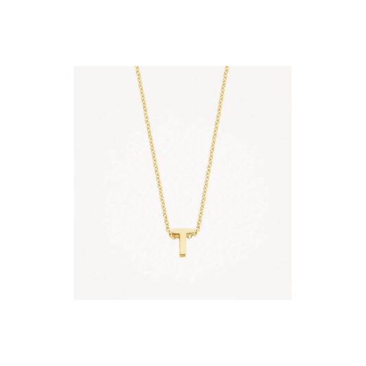 14CT T MINI INITIAL PENDANT