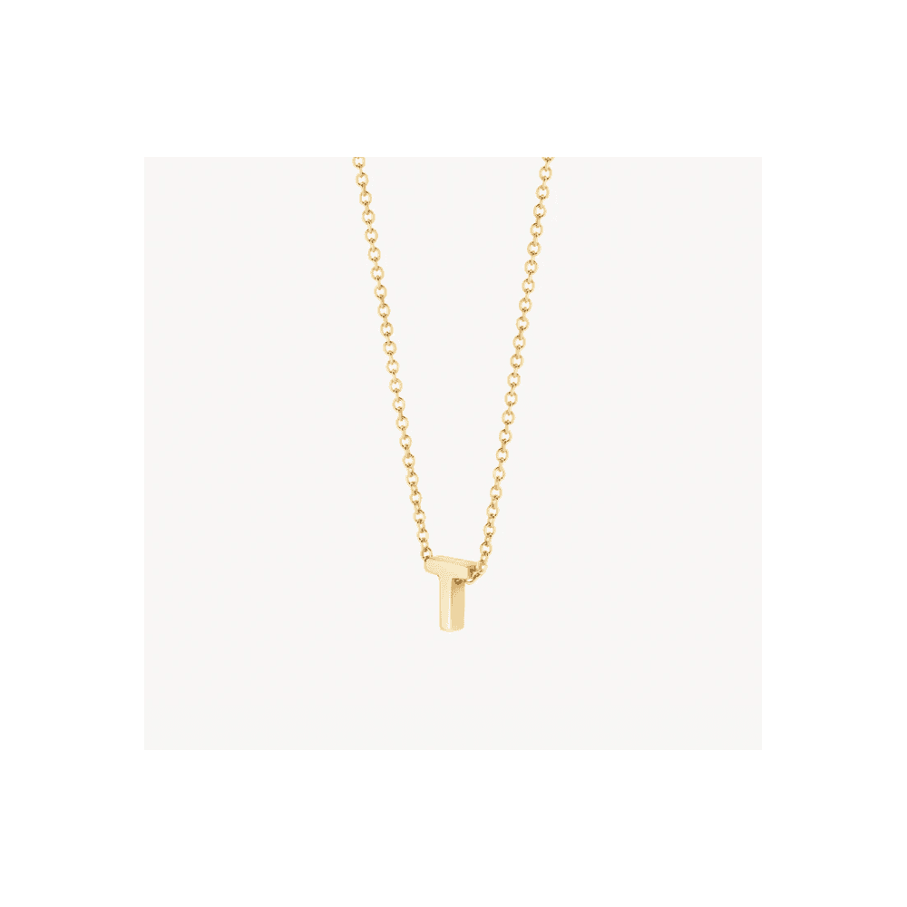 14CT T MINI INITIAL PENDANT