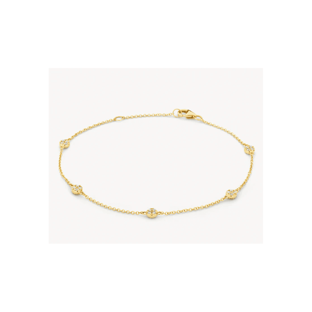 14CT YG CZ BRACELET