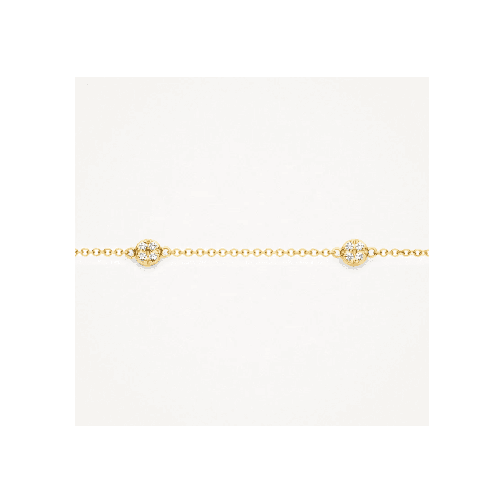 14CT YG CZ BRACELET