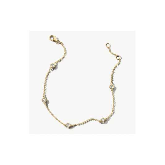 14CT YG CZ BRACELET