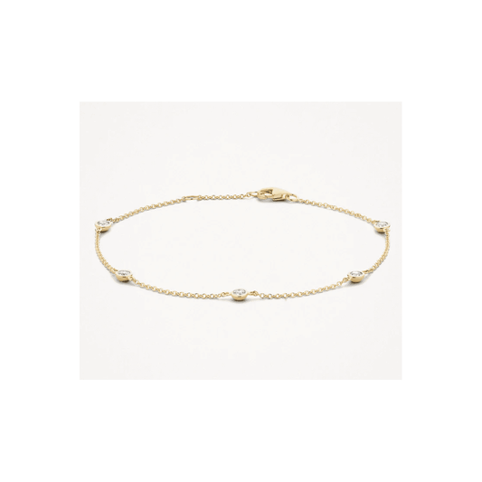 14CT YG CZ BRACELET