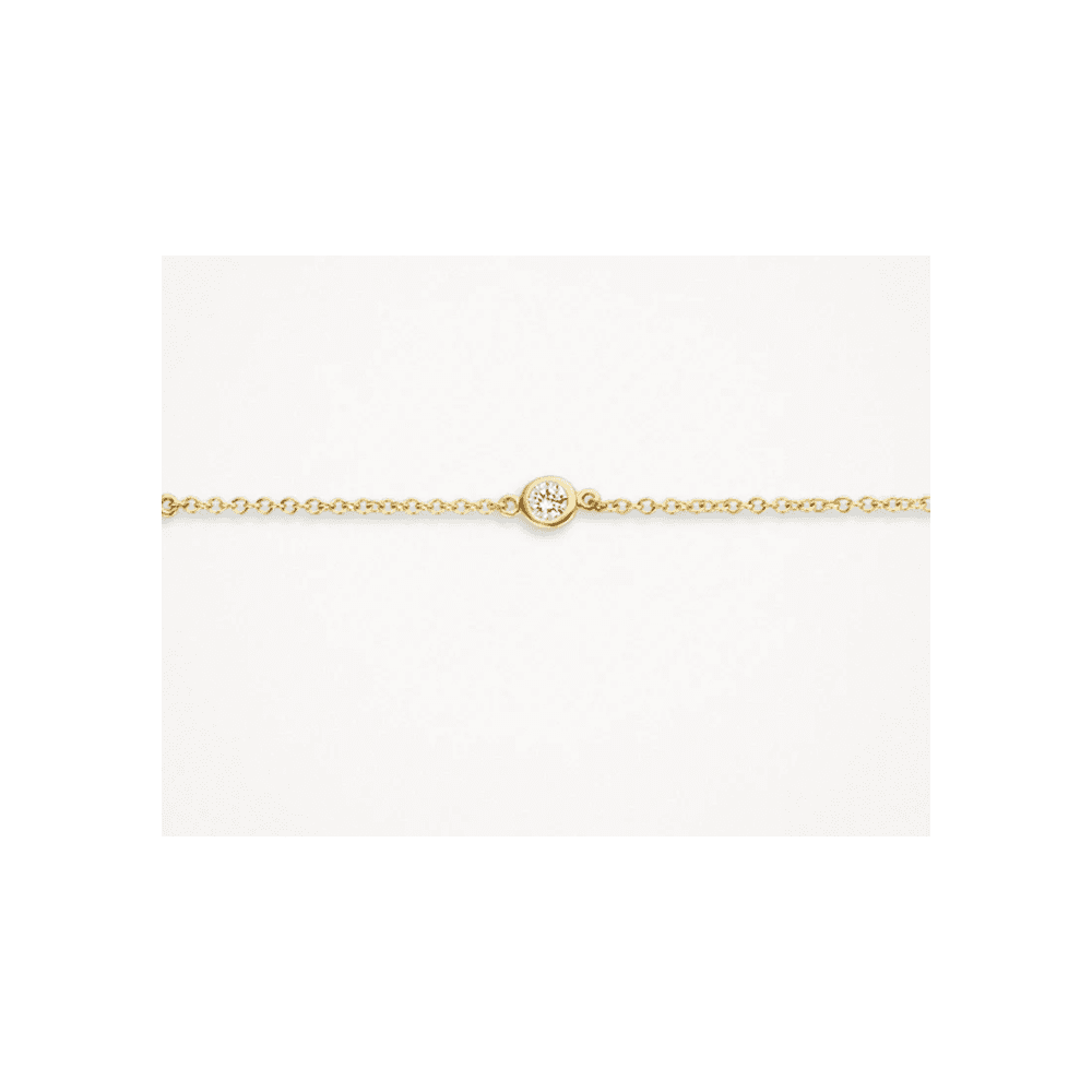 14CT YG CZ BRACELET
