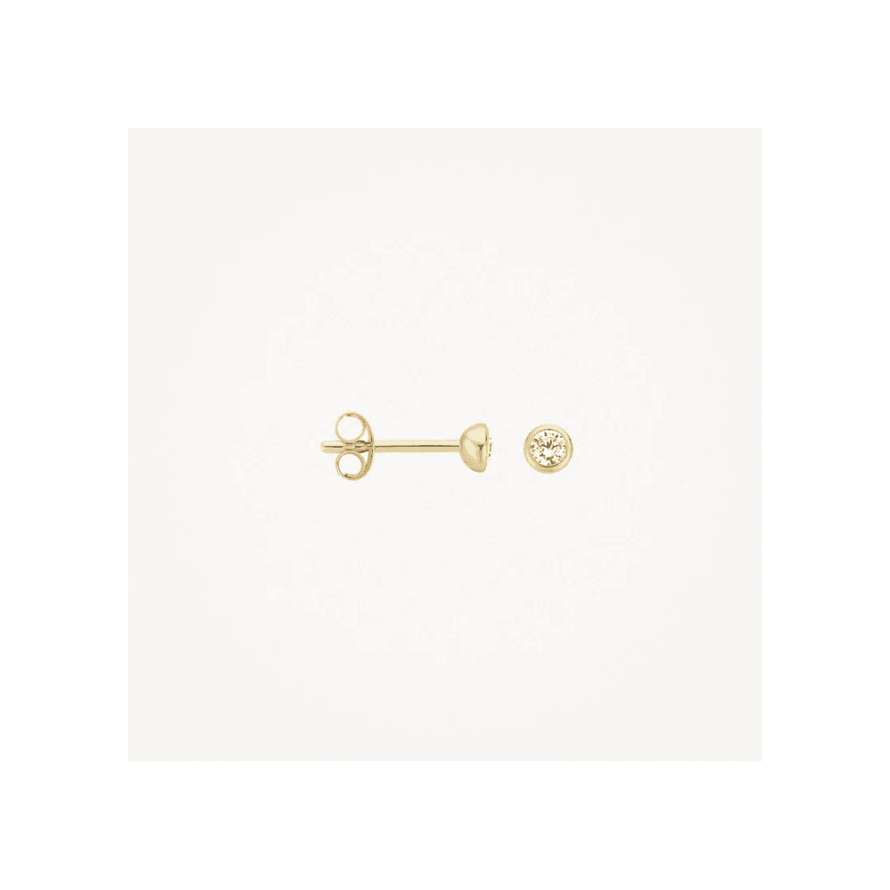 14CT YG CZ EARRINGS