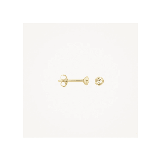 14CT YG CZ EARRINGS