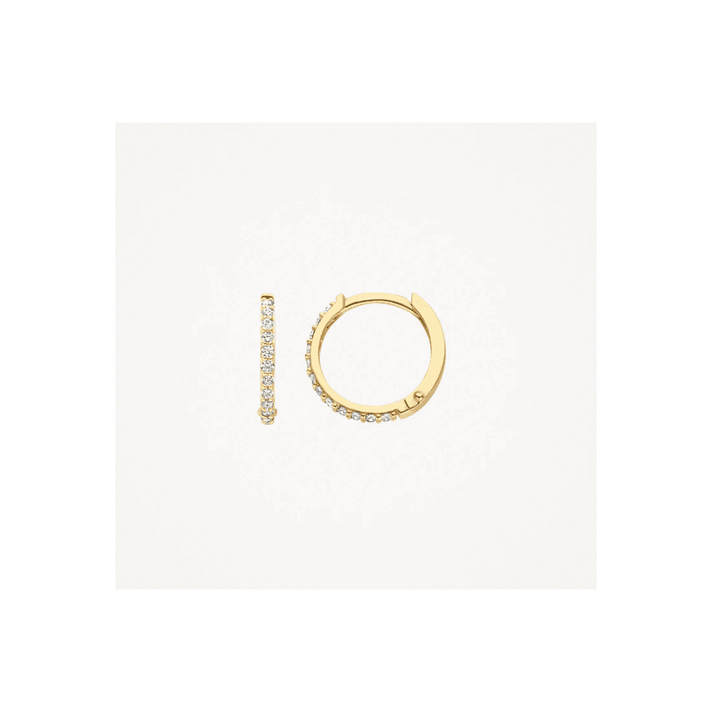 14CT YG CZ HUGGIE HOOPS