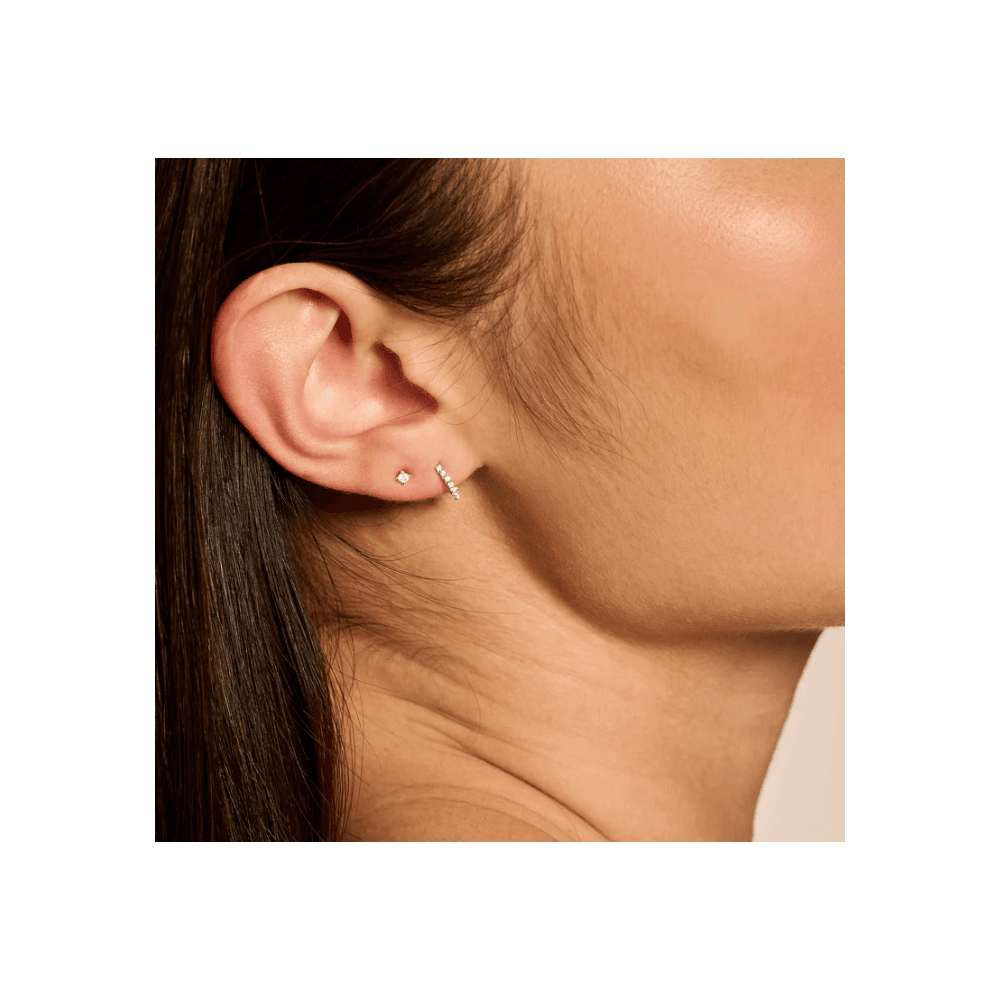 14CT YG CZ HUGGIE HOOPS