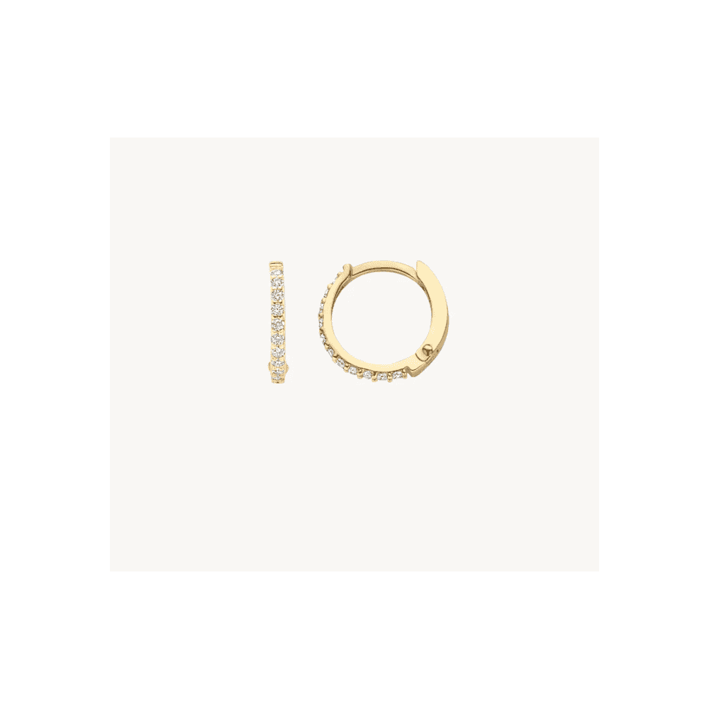 14CT YG CZ HUGGIE HOOPS