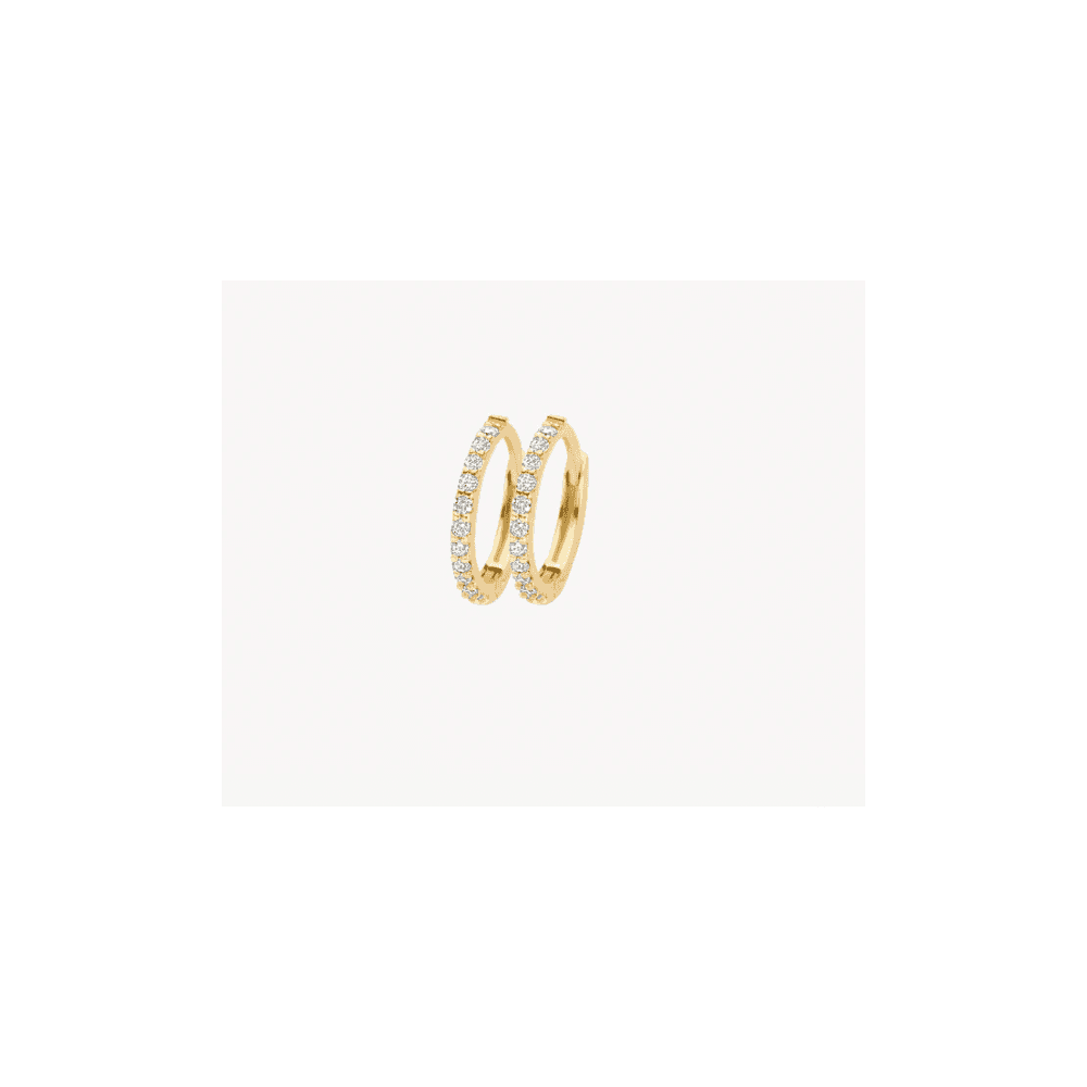 14CT YG CZ HUGGIE HOOPS