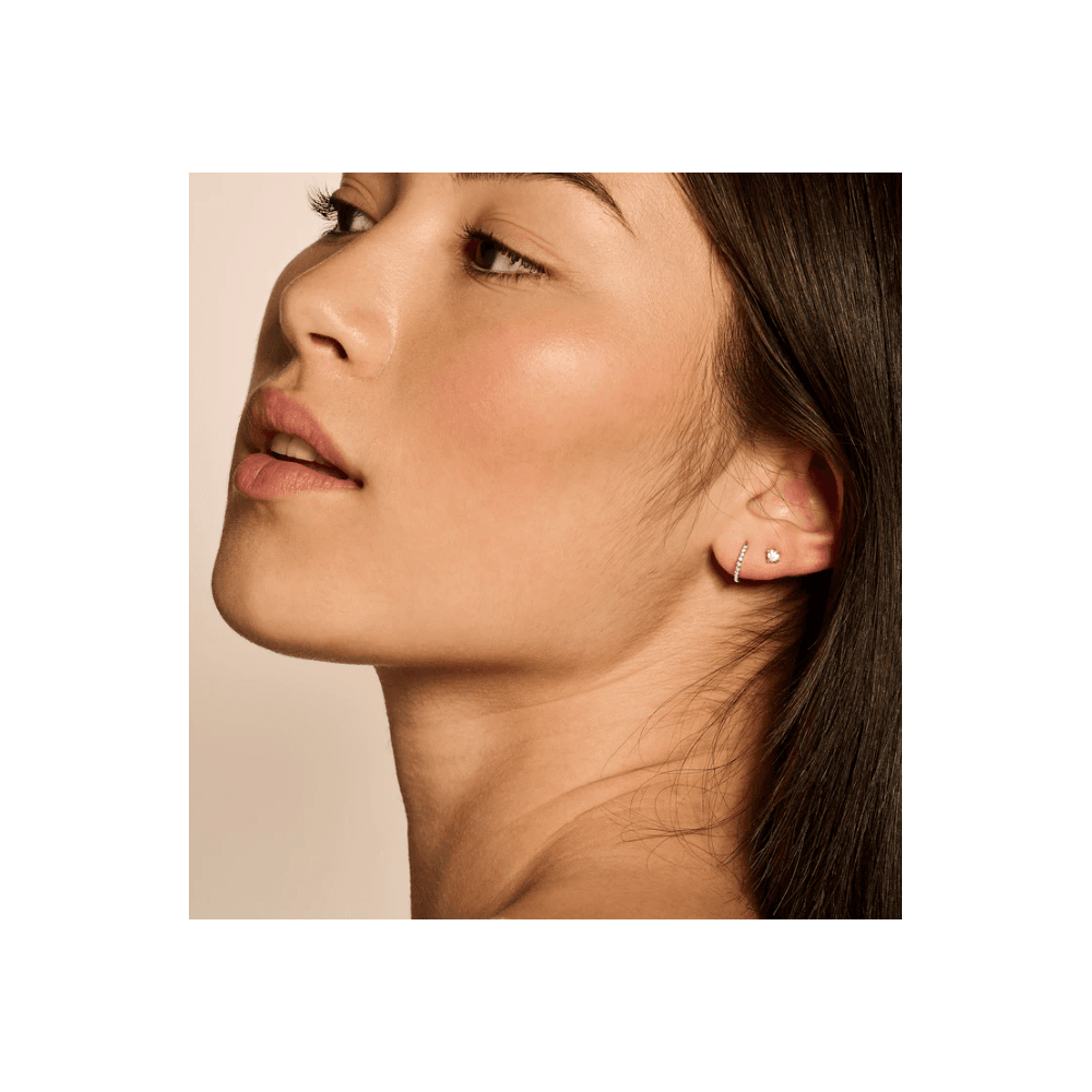 14CT YG CZ HUGGIE HOOPS