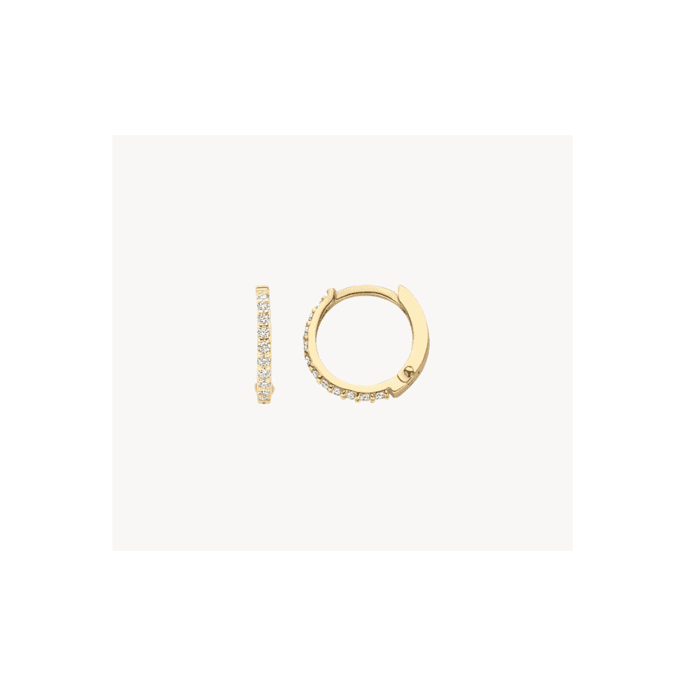 14CT YG CZ HUGGIE HOOPS