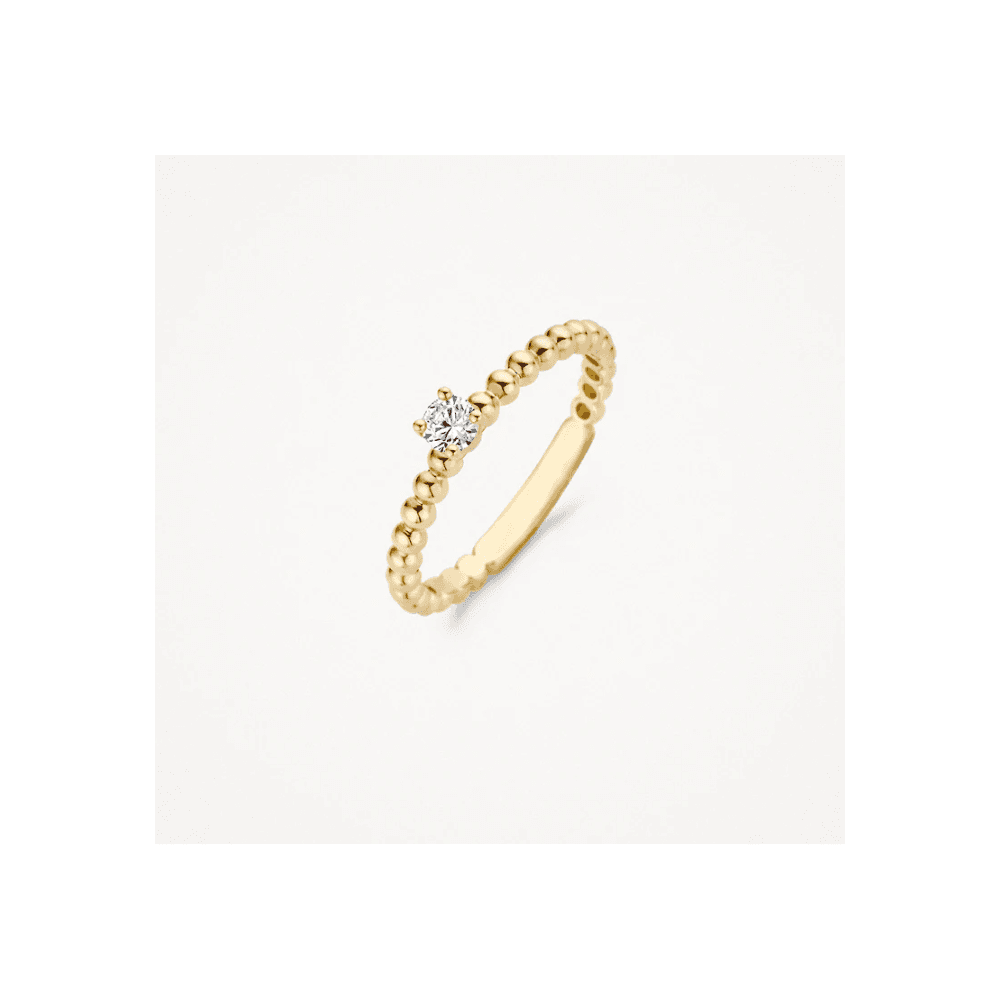 14CT YG CZ RING
