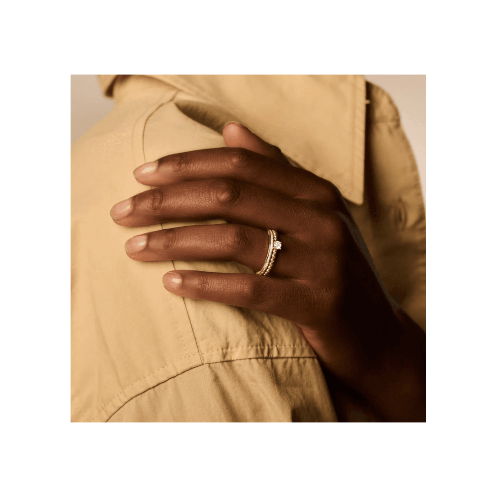14CT YG CZ RING