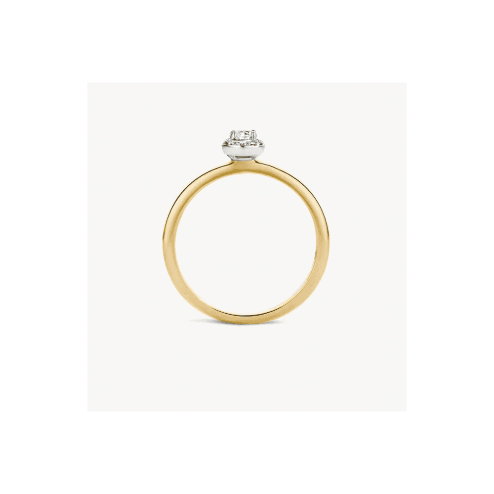 14CT YG CZ RING