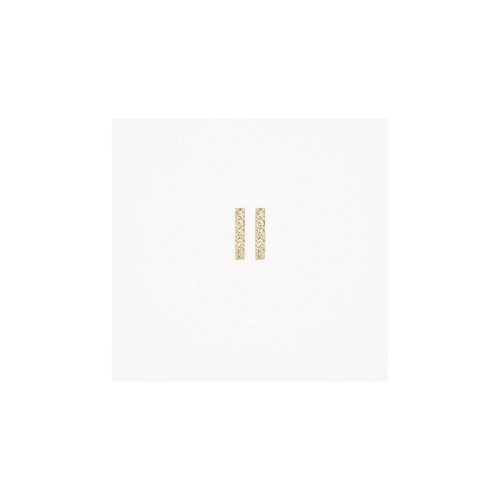 14CT YG CZ STUD EARRINGS