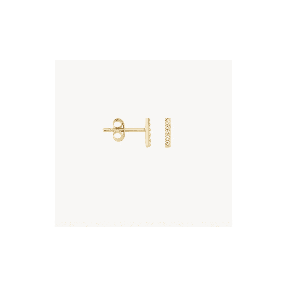 14CT YG CZ STUD EARRINGS