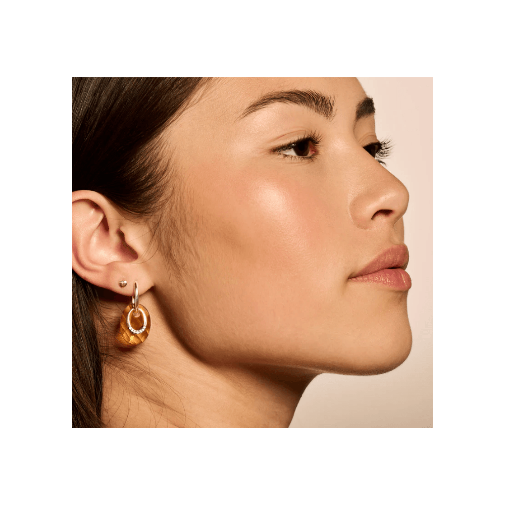 14CT YG HEART EARRINGS