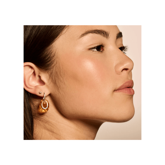 14CT YG HEART EARRINGS