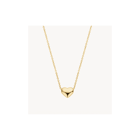 14CT YG HEART NECKLACE
