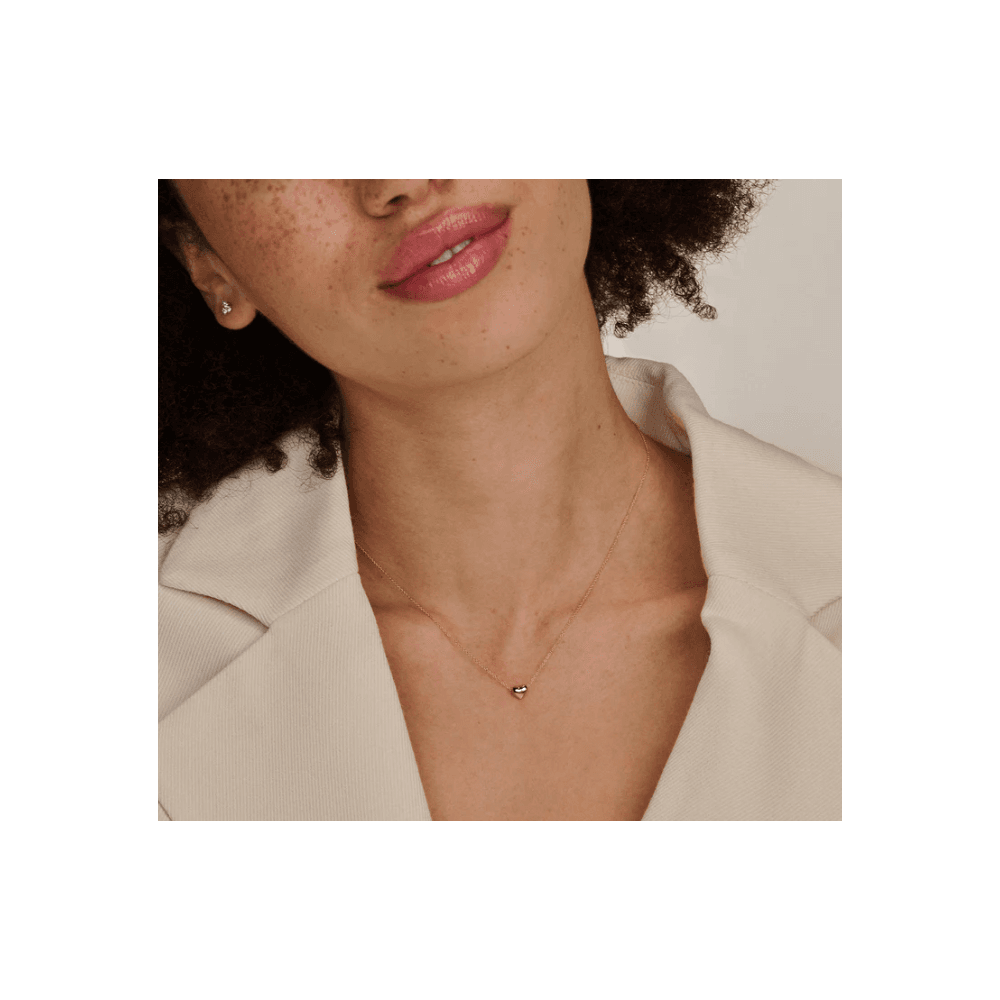 14CT YG HEART NECKLACE