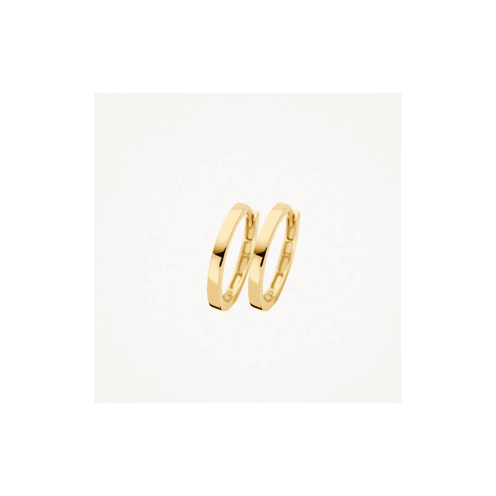 14CT YG HOOP EARRINGS