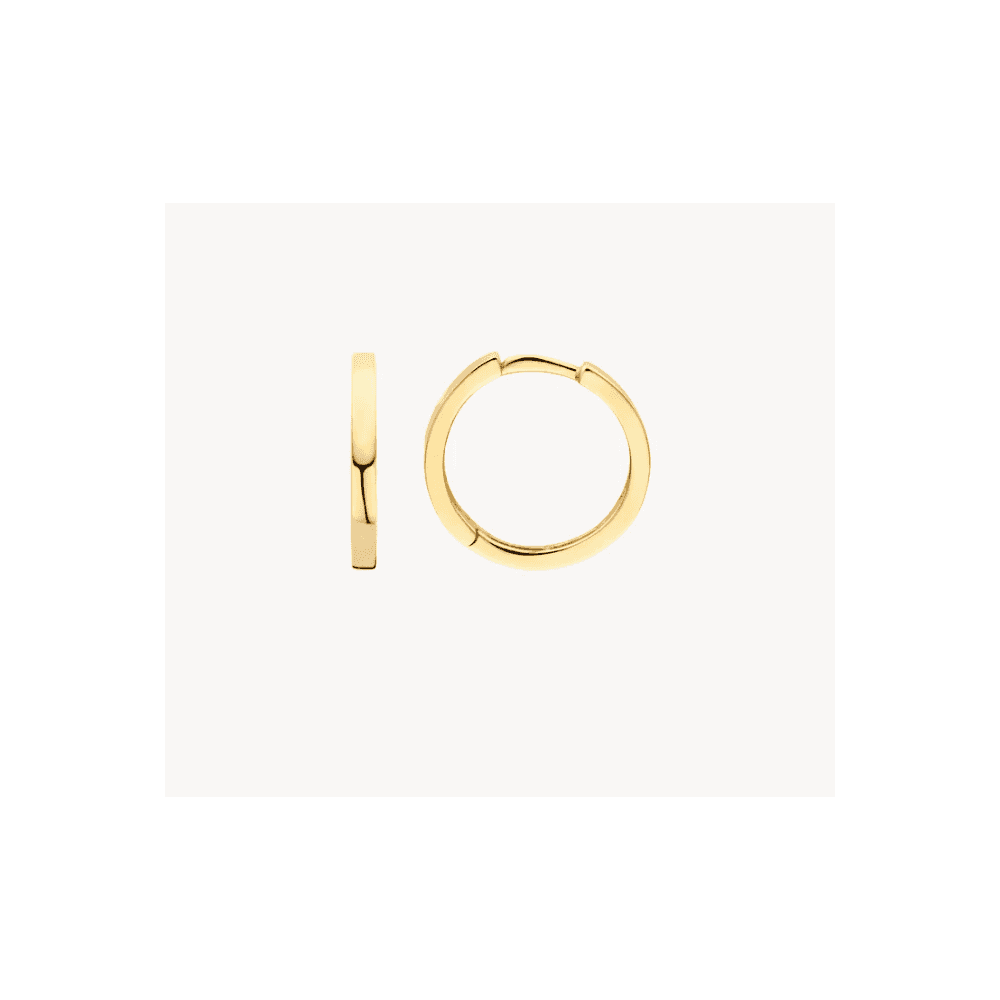 14CT YG HOOP EARRINGS