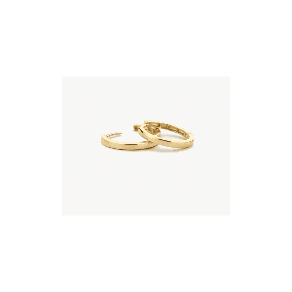 14CT YG HOOP EARRINGS