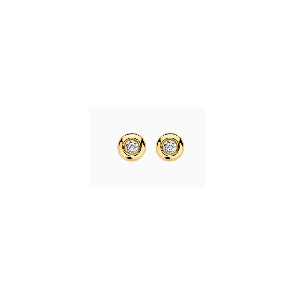 14CT YG LAB DIA 0.20CT STUD EARRINGS