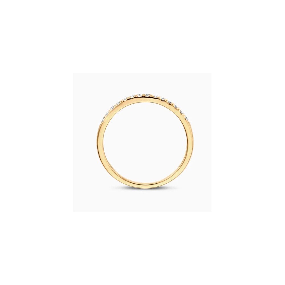14CT YG LAB DIA 0.21CT BAND