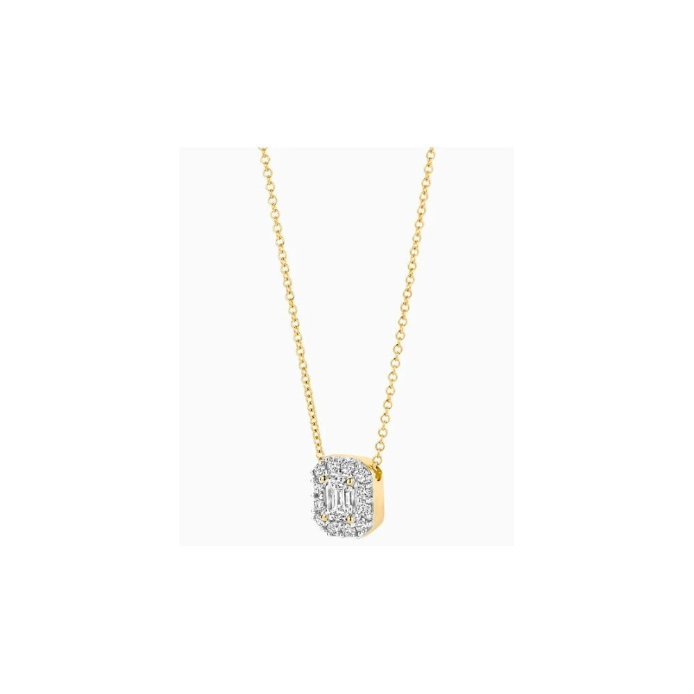 14CT YG LAB DIA 0.25CT SLIDER PENDANT