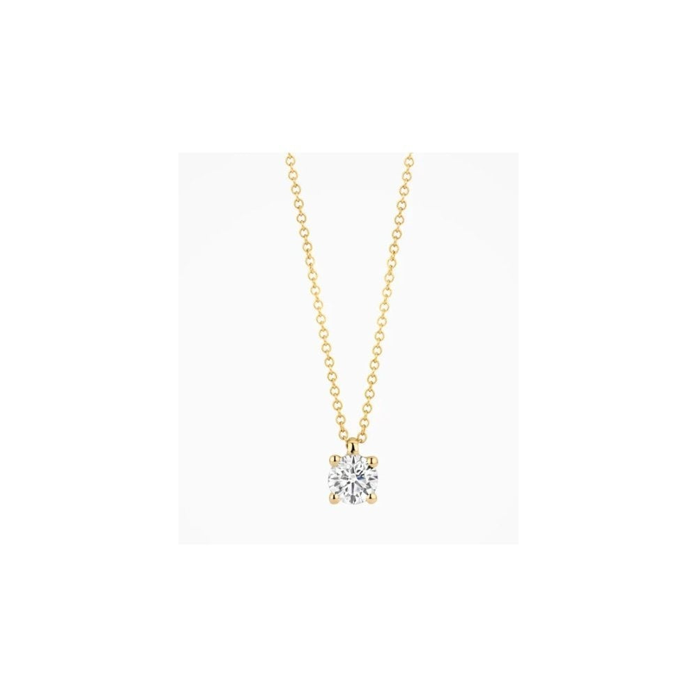 14CT YG LAB DIA 0.30CT SOLITAIRE PENDANT